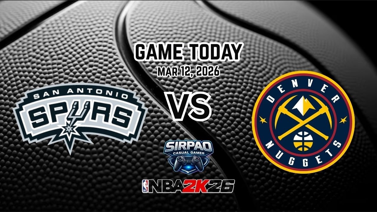 San Antonio Spurs VS Denver Nuggets | NBA2K26 GAME TODAY | MAR 12, 2026