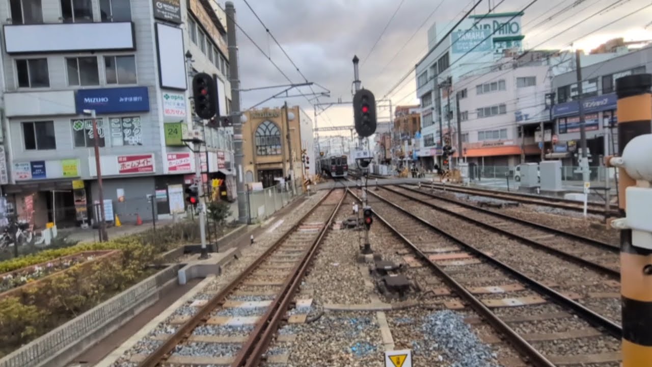 【阪急電車】(逆再生動画)宝塚線庄内駅:阪急1000系1001F/急行大阪梅田行き通過(2026/1)