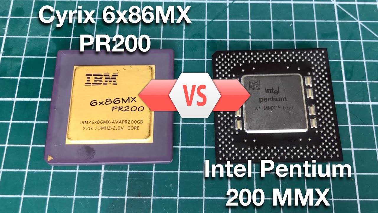 IBM / Cyrix 6x86MX PR200 против Intel Pentium 200 MMX