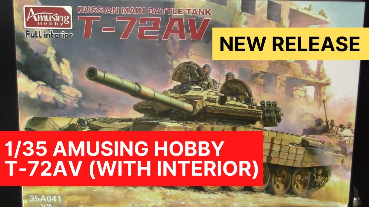 Amusing Hobby 1/35 T-72 AV: A look inside the box
