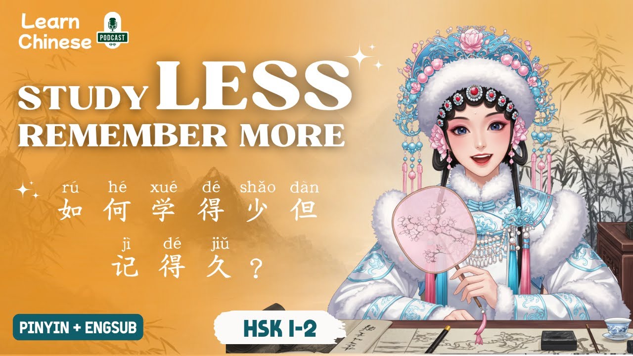HSK 1-2 | Как меньше учиться, но больше запоминать? | Практика аудирования китайского языка