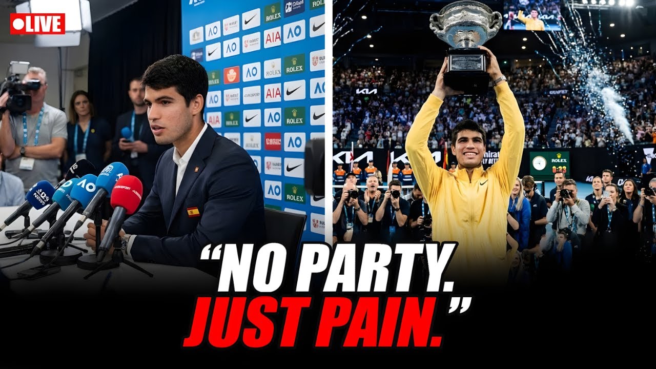 Carlos Alcaraz Won The Australian Open — But Went Home Alone!