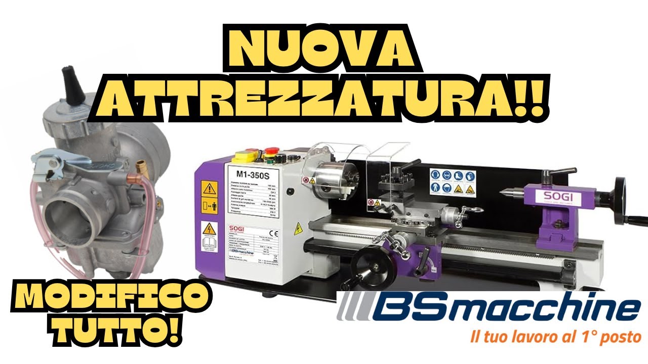 Unboxing e primo utilizzo. Tornio da banco Sogi M1-350 S