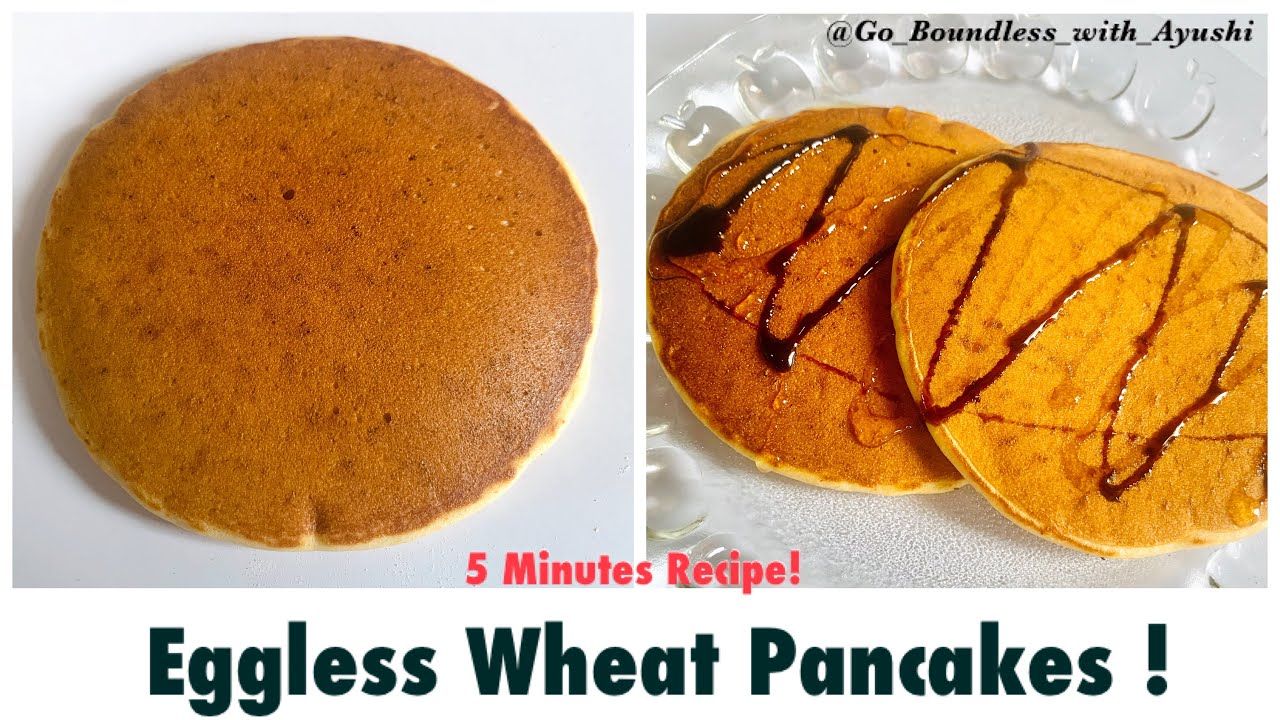 Eggless wheat Pancakes | 5 minutes recipe | healthy Atta pancakes | Ayushi Jain Bansal