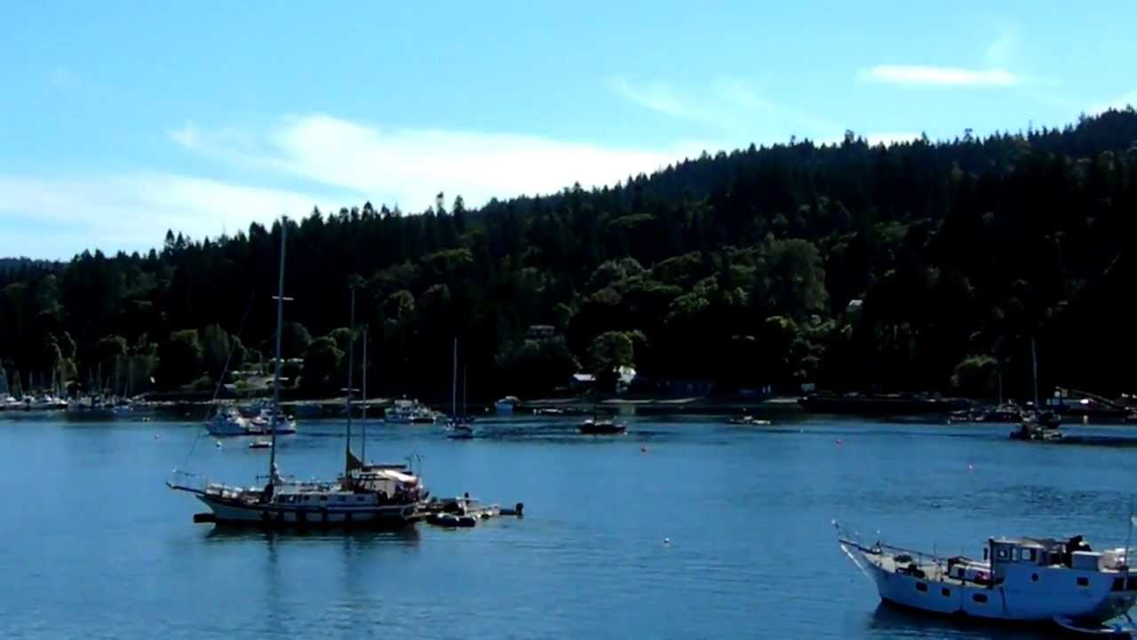 Saltspring Island downtown Ganges Harbor British Columbia Canada