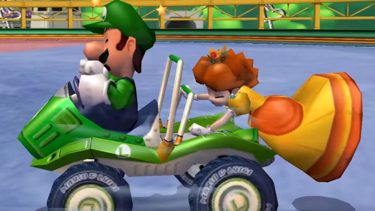 Mario Kart: Double Dash!! - 50cc Mushroom Cup Grand Prix (Luigi and Daisy)