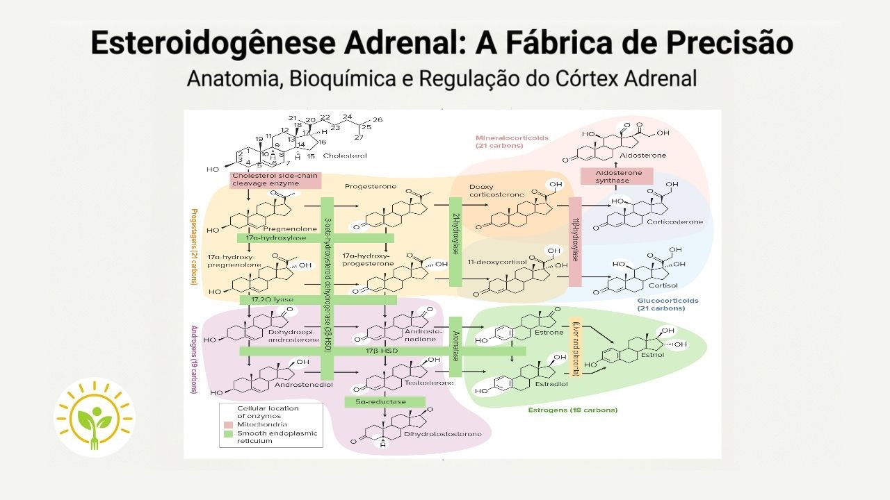 ESTEROIDOGÊNESE (SÍNTESE DE TESTOSTERONA, CORTISOL, ALDOSTERONA)