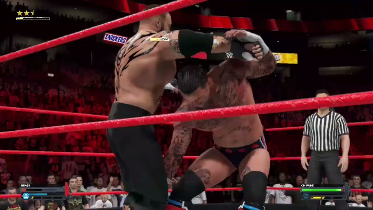 Cm Punk vs Beast