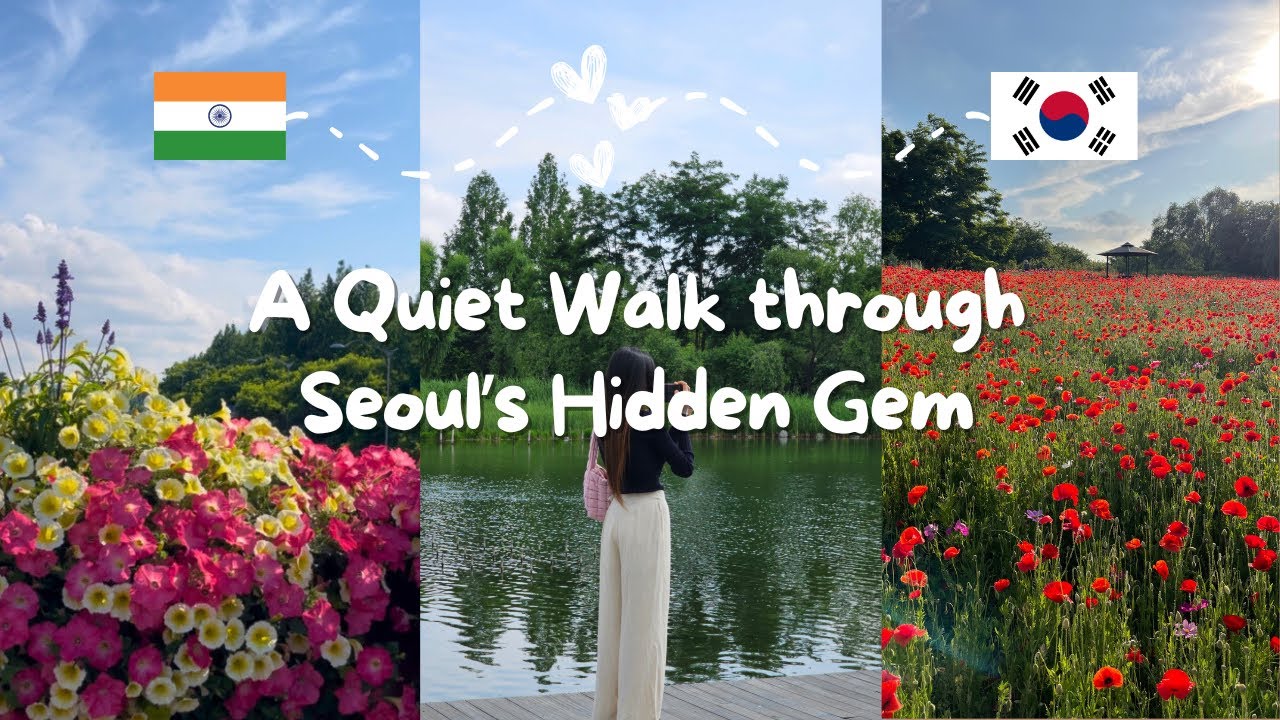 This HUGE Park in Seoul never ends! 🤯 Haneul Park Vlog || Indian 🇮🇳 in Korea 🇰🇷
