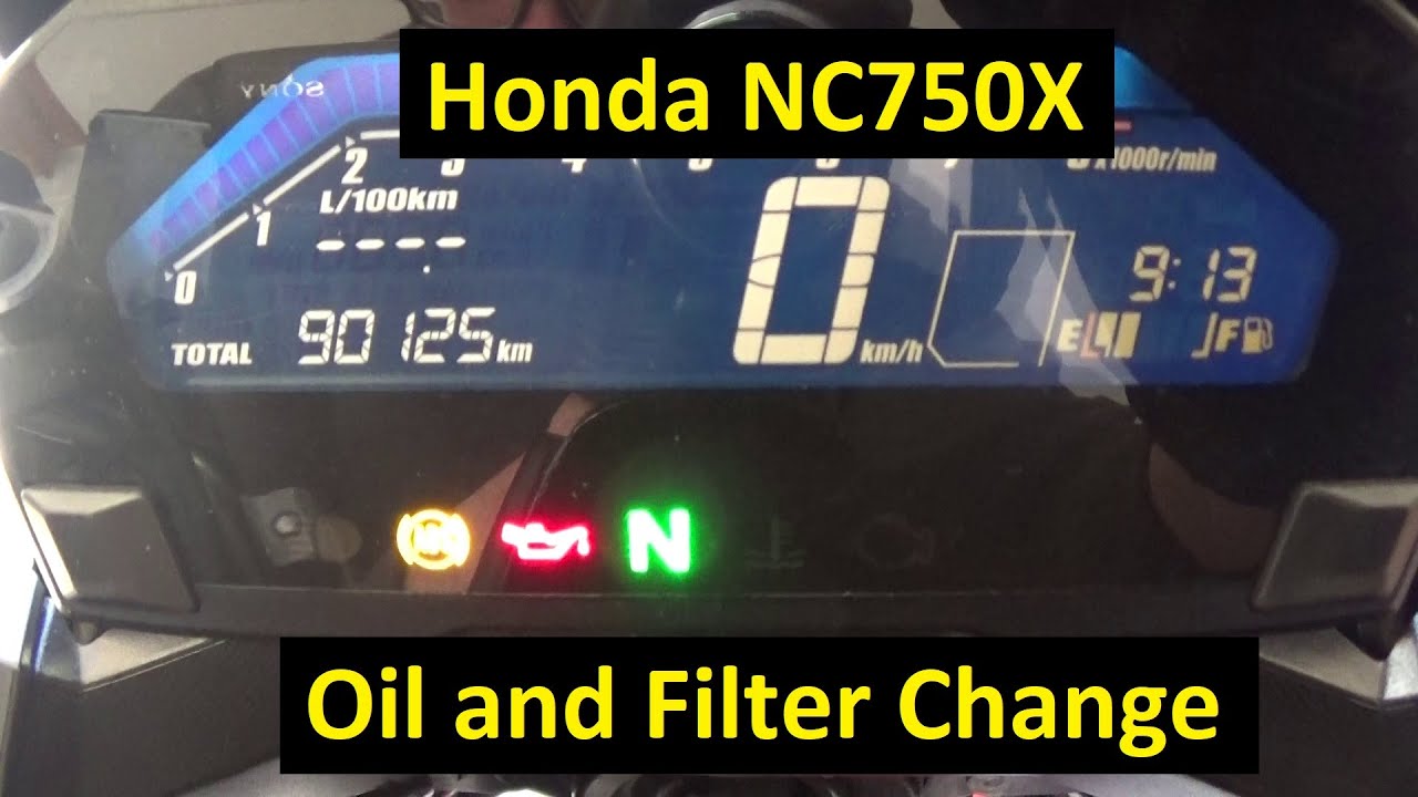 Honda NC750X — сервисное обслуживание на 90 000 км