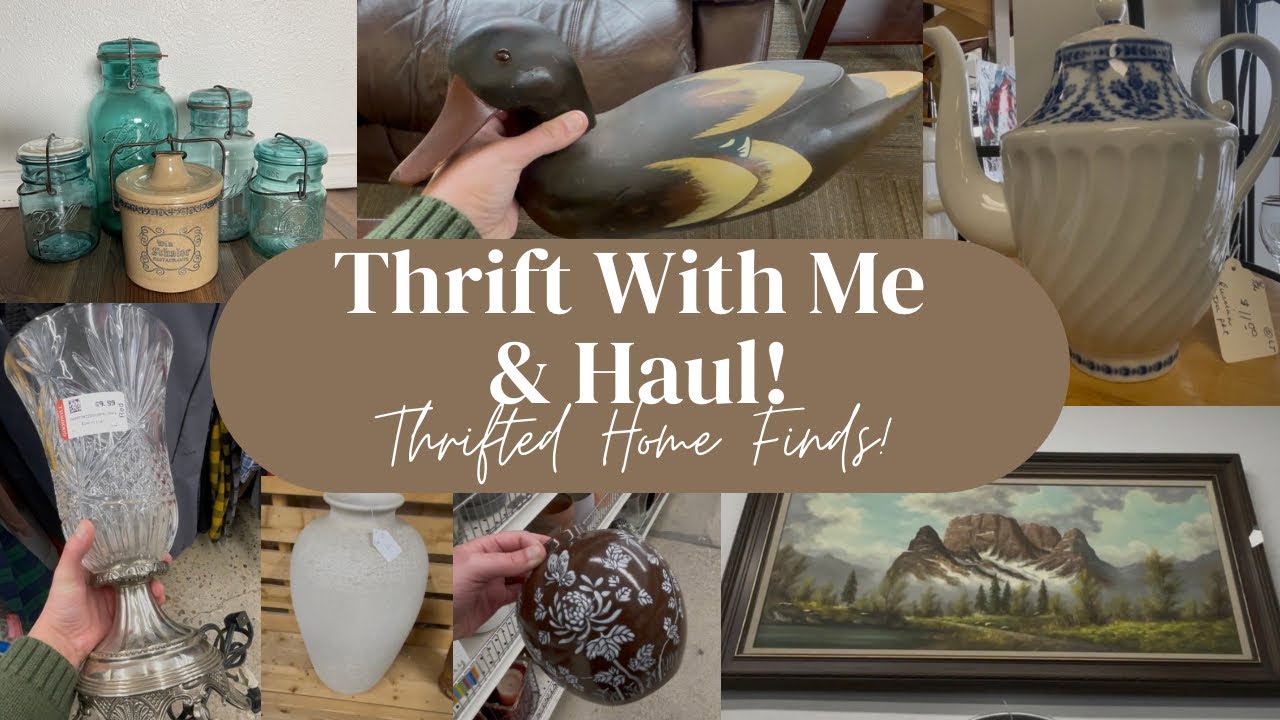 ✨New Thrift With Me & Haul! Thrifted Home Decor Finds! 