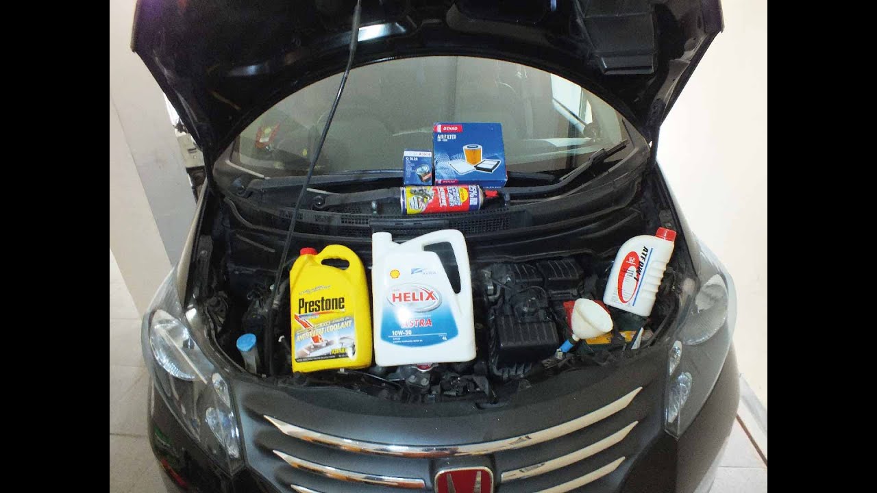service honda freed (ganti oli, ganti filter oli, ganti oli transmisi, ganti filter udara)