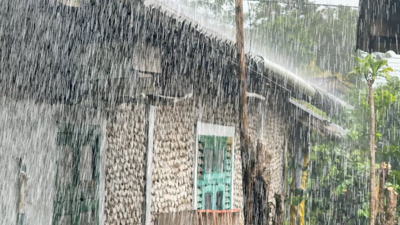 Super Heavy Rain Sound Therapy | Deep Sleep Fast & Soothe Your Mind Instantly - Han Rain Studio