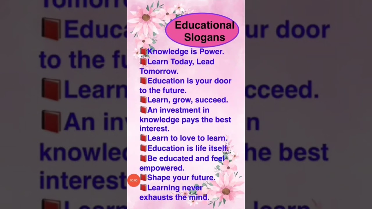 Catchy slogans for students |Inspirational quotes for teachers |