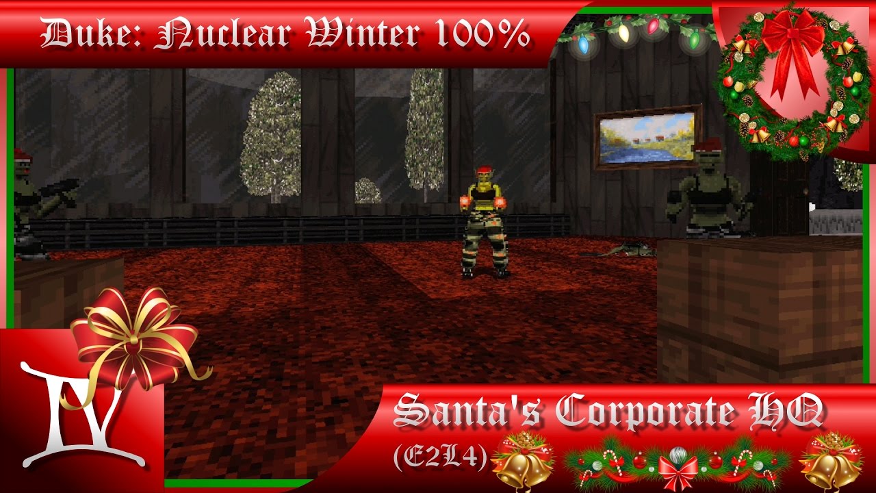 Duke: Nuclear Winter 100% Walkthrough: Santa's Corporate HQ (E2L4) [All Secrets]