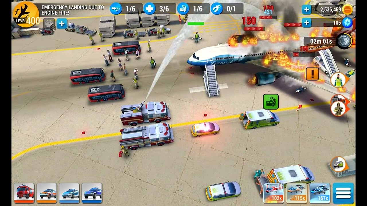 Emergency HQ, Hero Level 142, Emergency landing due to engine fire