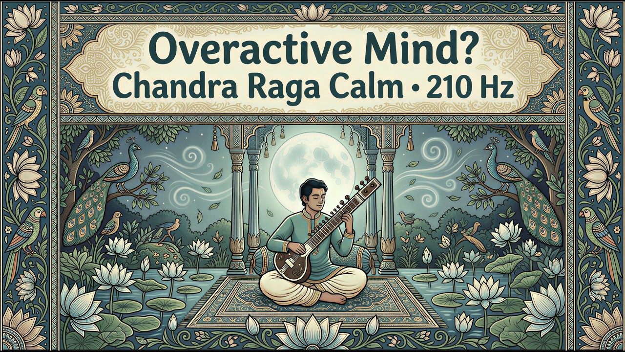 Calm an Overactive Mind 🌙 | 210Hz Chandra Raga for Deep Nervous System Healing
