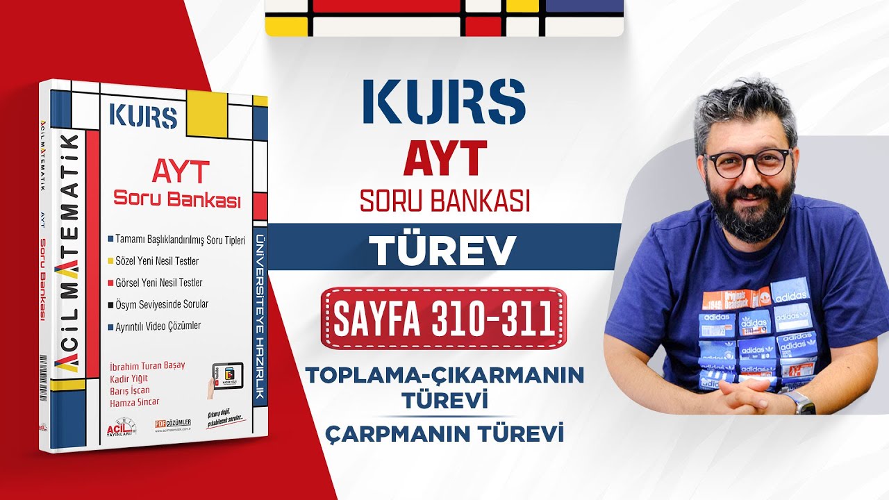 📌 AYT Matematik | TÜREV | Acil Yayınları | S.B 310-311 | Kamp 15
