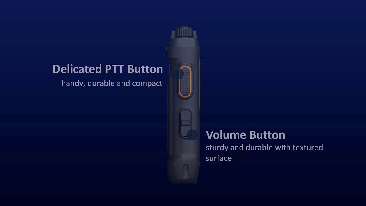 E550 Non-Screen Push to talk Smat Radio Product Presentation