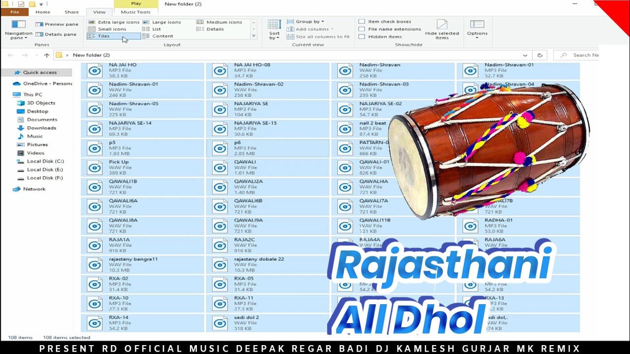 Pure Rajsthan Me kai Nahi Milega - राजस्थानी ढोल - , Rajathani Studio Dhol - loops pack