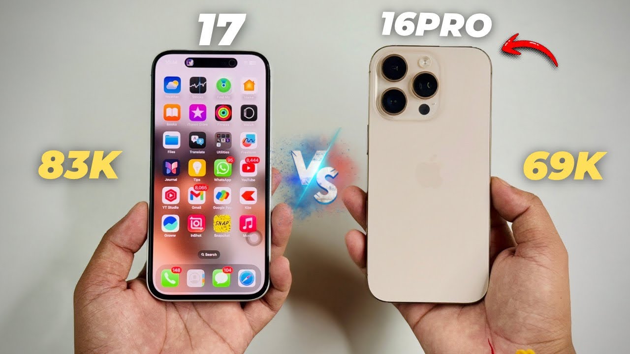 iPhone 17 vs iPhone 16 Pro Comparison | iPhone 16 Pro Price Drop 🔥 Full Review (HINDI)