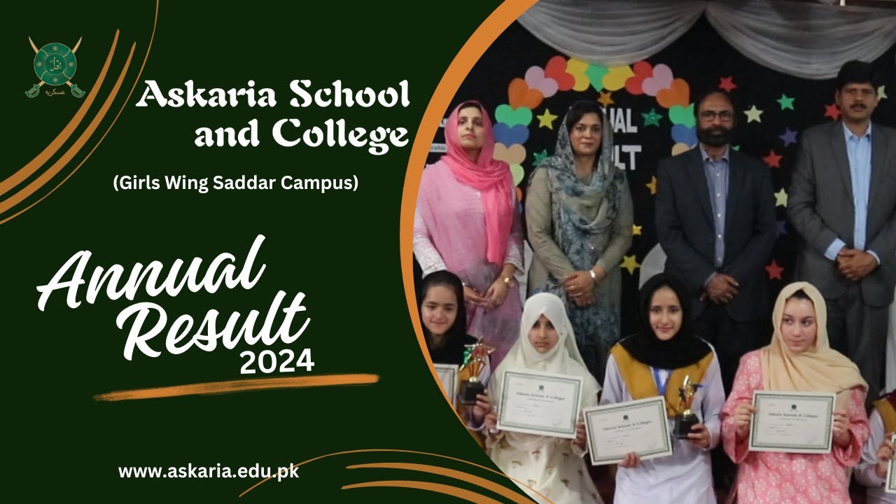 Annual Result Day 2024 Girls Wing Saddar Campus