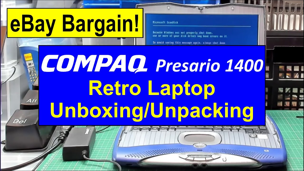 Compaq Presario 1400 - Retro Laptop Unpacking