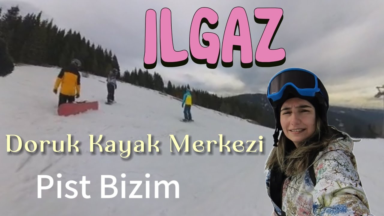 Ilgaz Doruk Kayak Merkezi | Pist bizim 4 kişilik ekip için kapatılmış gibi...