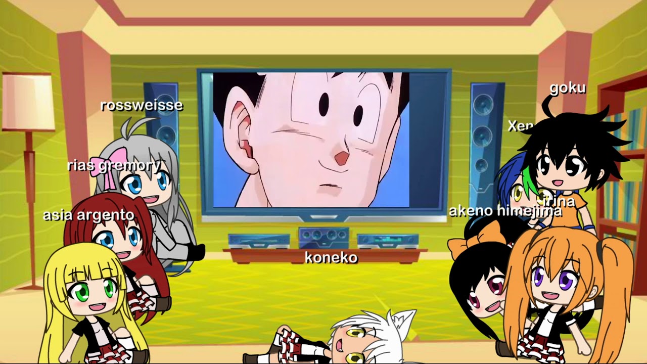 clan gremory y goku reaccionan a openings de dragon ball
