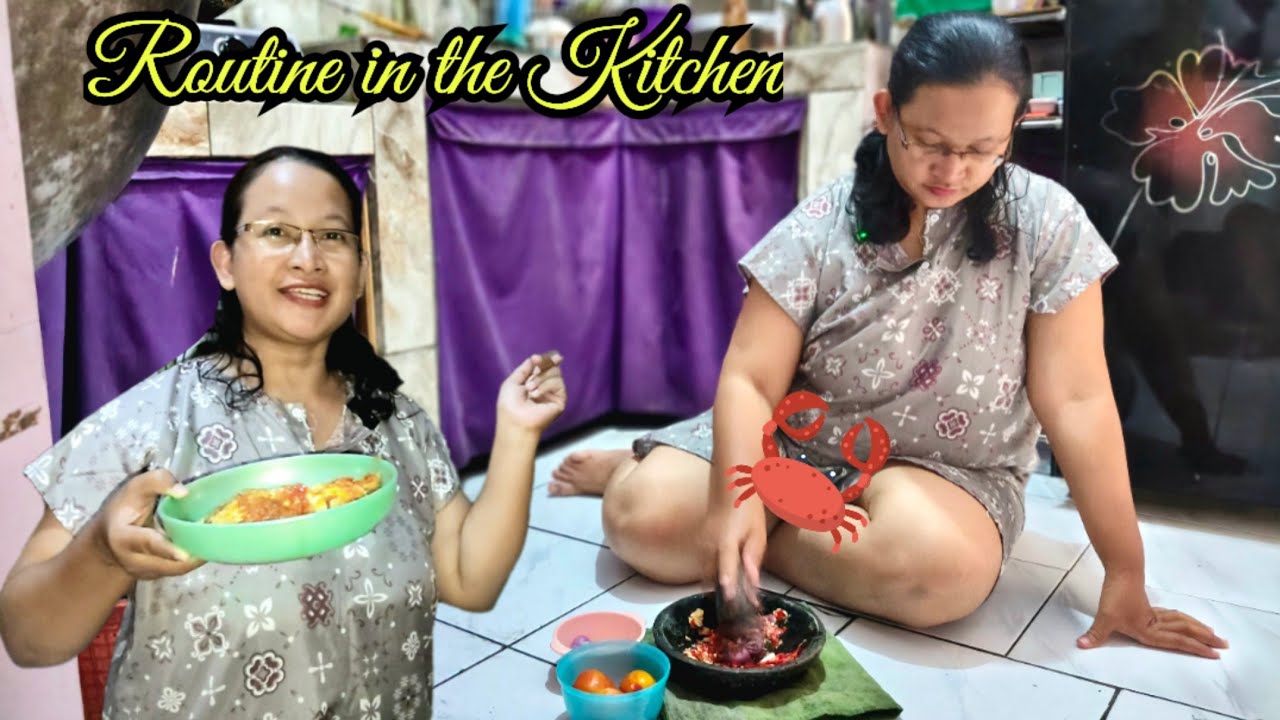SUASAN PAGI DI DAPUR KOTOR, Masak Tumis Sawi Bakso dan Telor Balado - Daily Life