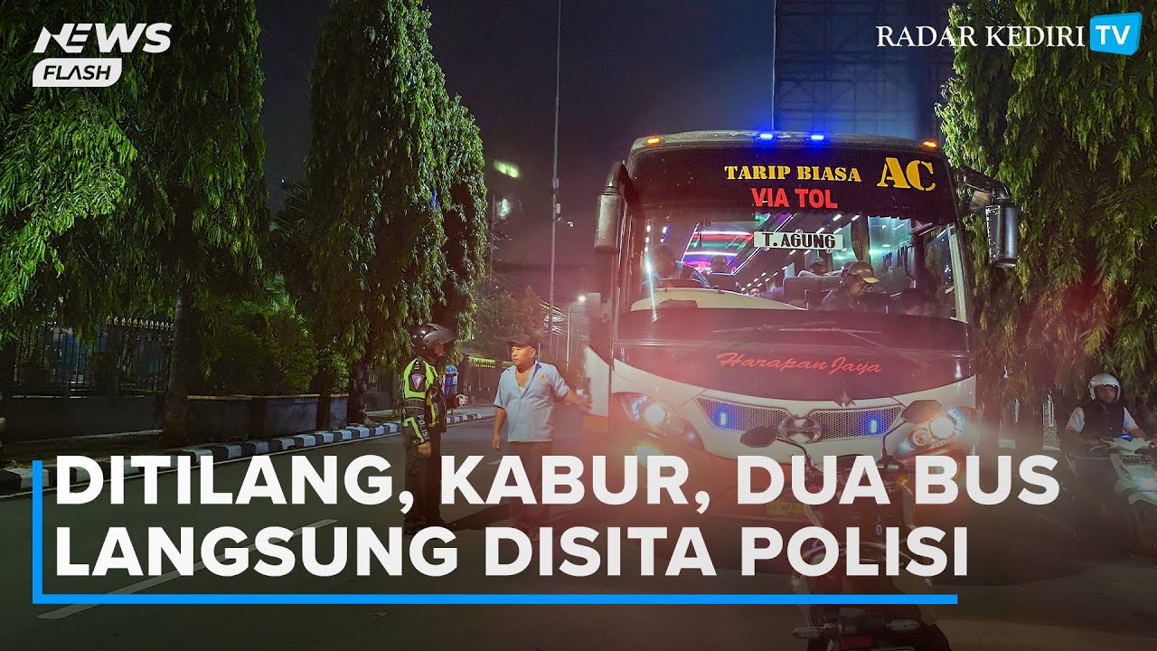 Kabur saat Ditilang Polres Kediri Kota, Sopir Bus Harapan Jaya Berdalih Mengira Ada Gangster