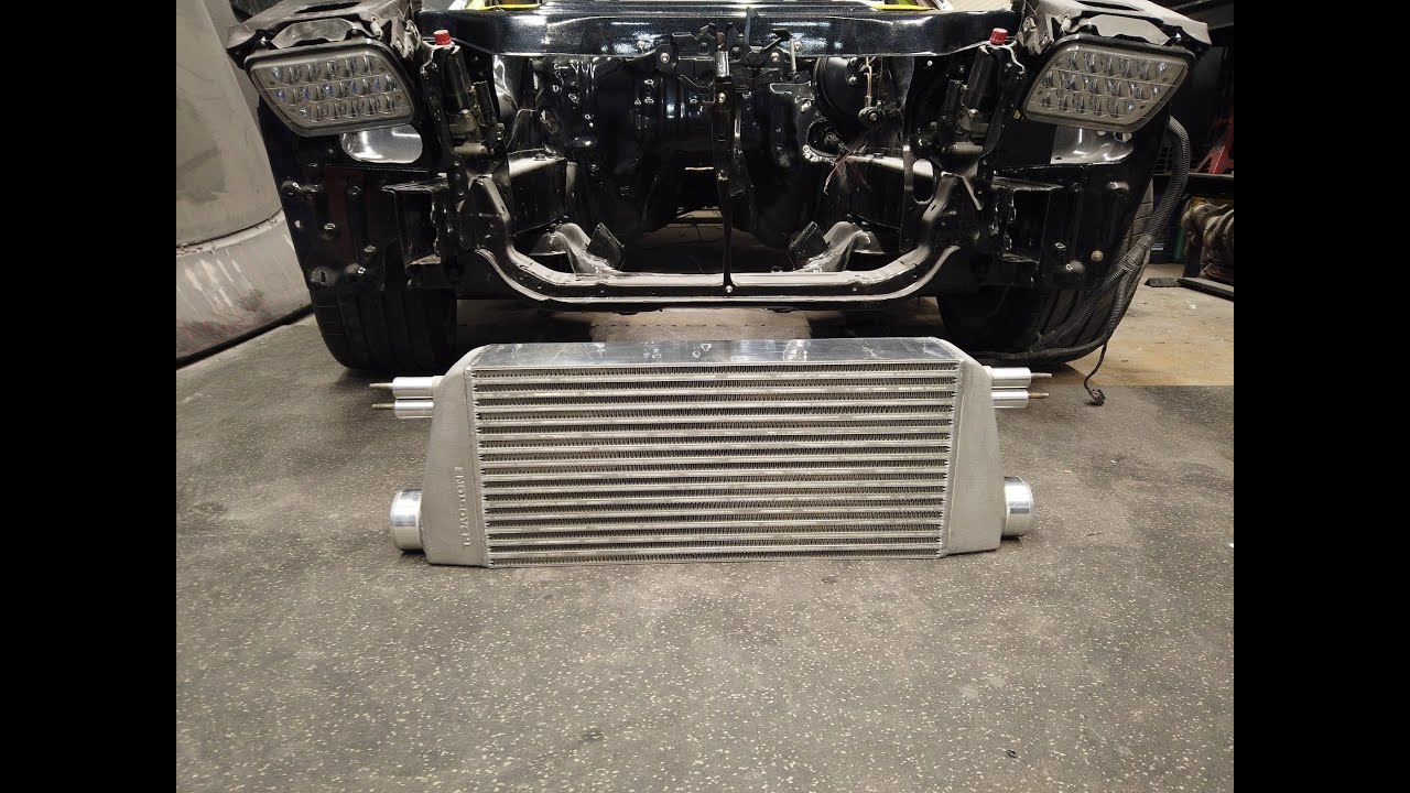 Treadstone TR1045 intercooler mounting into 1987 toyota supra chassis
