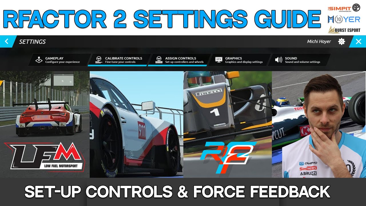 Учебное пособие по rFactor 2 | Настройка игрового управления и обратной связи FFB Force Feedback