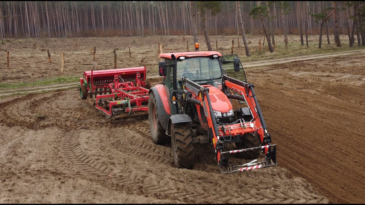 🔥Siew Łubinu 2023?!🔥 🧡Kubota M5112🧡 🔴Unia Atlas/Poznaniak🔴 Awaria na Polu?!😯✓Wiosna w Pełni!✓