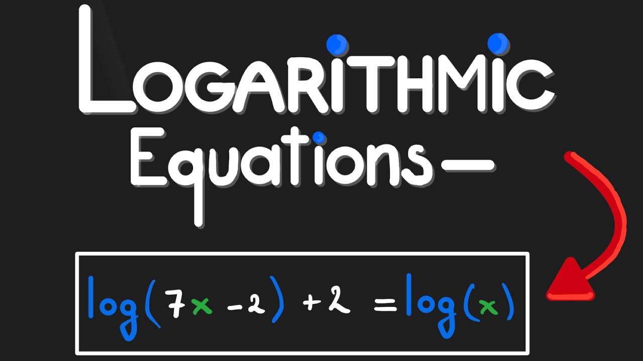 HOW To Solve Logarithmic Equations. (Step-by-Step Exercises)