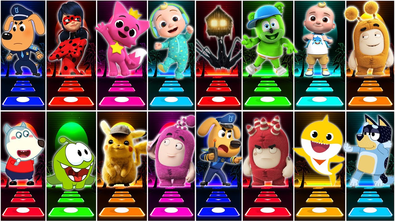 Baby Shark Friends All Video Megamix. 🆚 Oddbods Friends 🆚 Bluey Bingo 🆚 Cocomelon 🎶 Who Will Win?