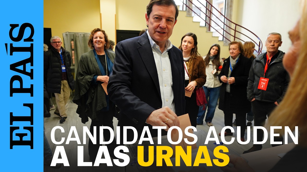 ELECCIONES CYL | Candidatos acuden a las urnas para ejercer su derecho a voto | EL PAÍS