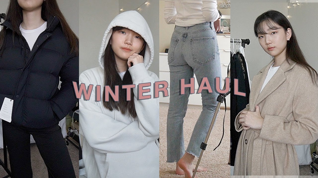 WINTER TRY-ON CLOTHING HAUL  (Aritzia, Everlane, Reformation, Agolde, & Other Stories)