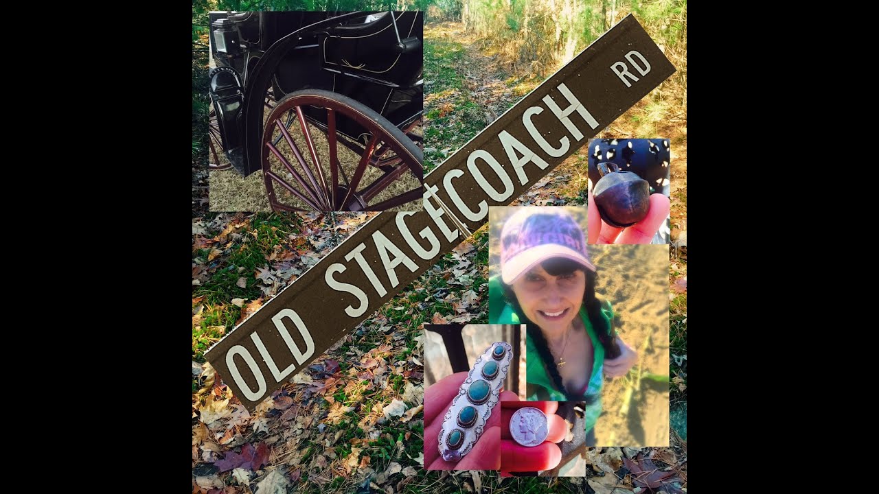 Metal detecting Old Stagecoach Road!  Beautiful jewelry, SILVER, coins, relics!