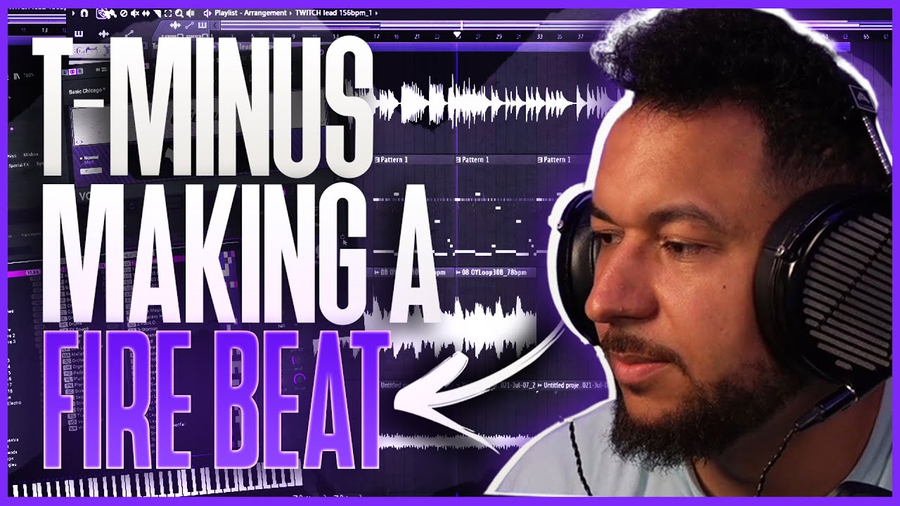 T-MINUS - MAKING a *FIRE BEAT* in his first STREAM 😤🤯 (*super hard*) 🔥💥 - LIVE (7/7/21) 🔥🔥