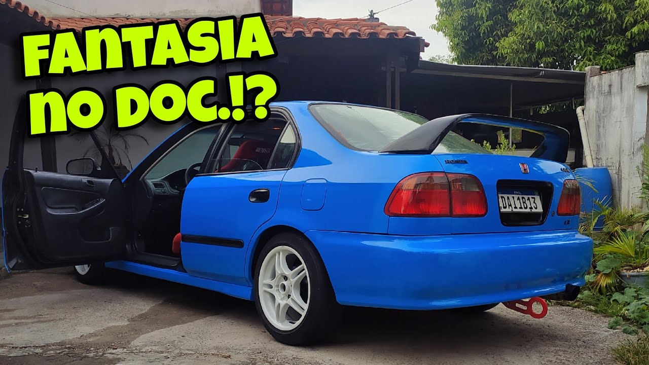 Como mudar a cor no documento do carro??