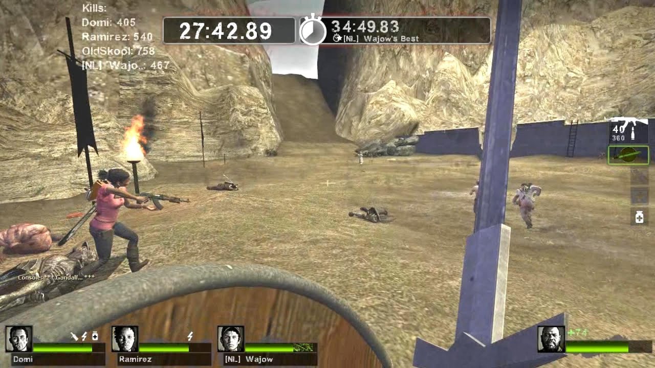 Left 4 Dead 2 - Helm's Deep Reborn Custom Survival Map Multiplayer Gameplay Playthrough