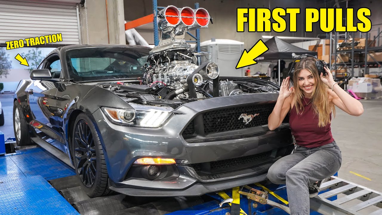 World&rsquo;s First Supercharged BIG BLOCK Ford S550 Mustang Makes EXTREME TORQUE *FULL PULLS*