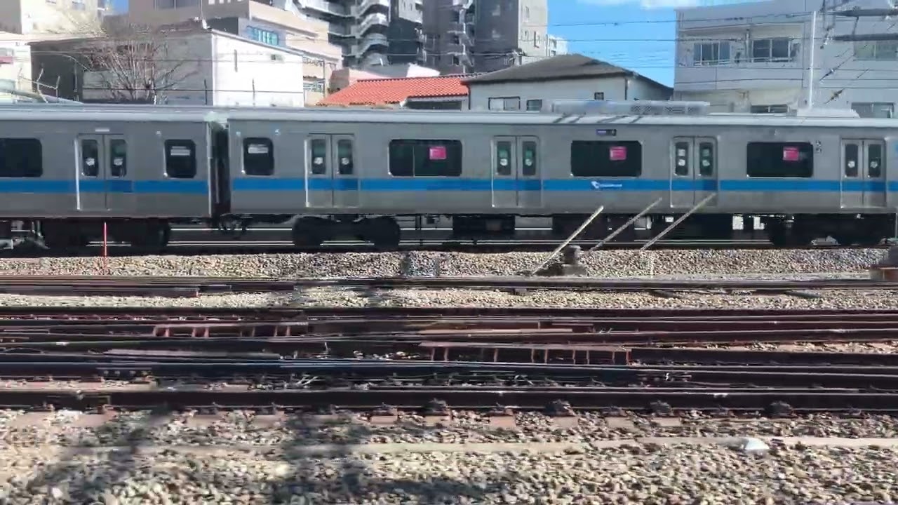 小田急相模原〜相模大野駅付近までの側面展望！詰まって止まった…