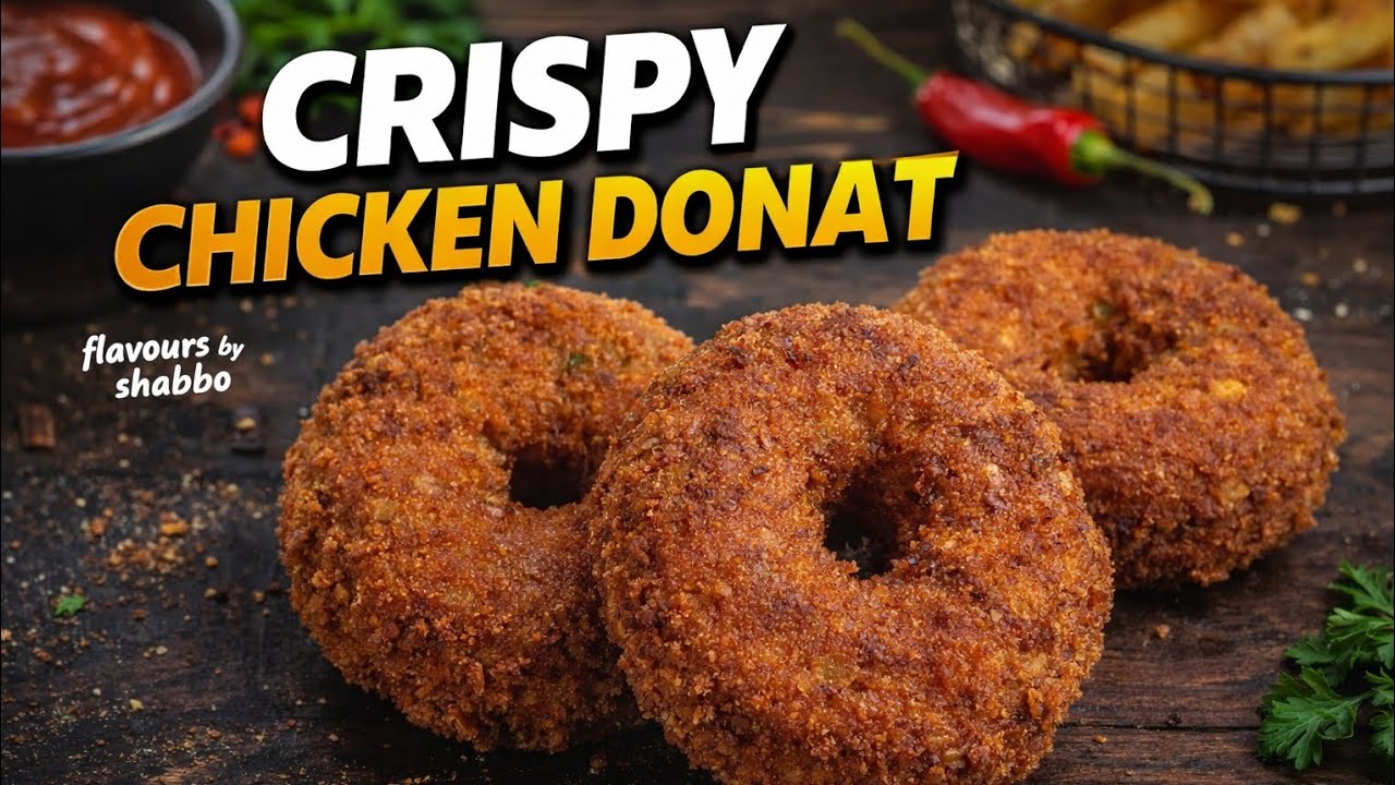 Crispy chicken donat ❤️ | easy recipe with veggies | by @shabanasayyed_01 