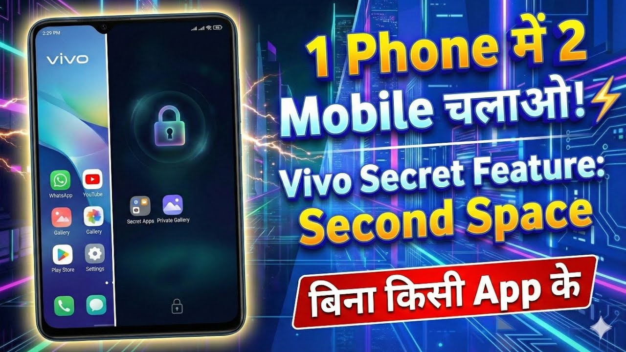 Vivo mobile me second space kaise use kare? | 1 Phone me 2 mobile kaise chalaye