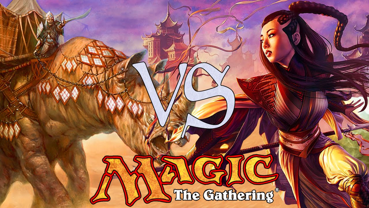 MtG Modern Gameplay - Abzan Midrange VS Burn