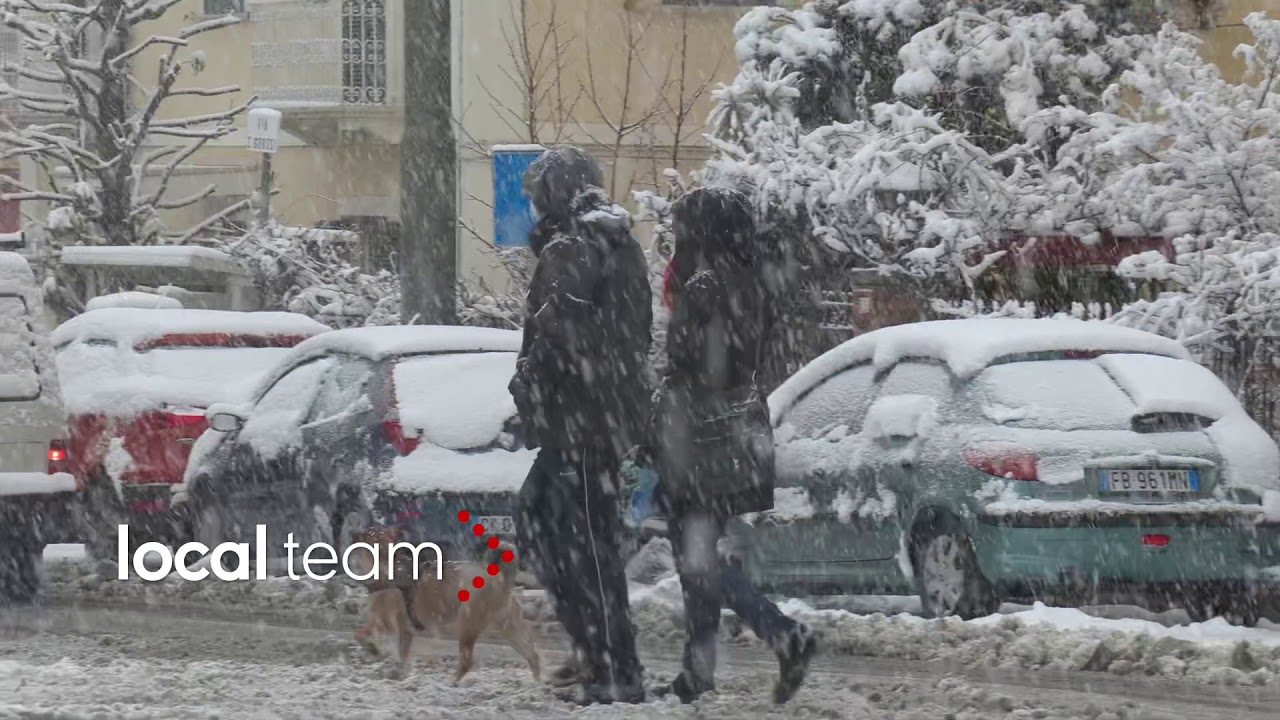 Nevicate in Abruzzo, Chieti ore 10.00 del 13 febbraio 2021