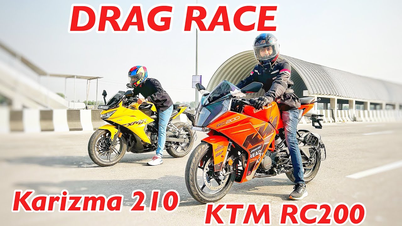 Hero Karizma XMR 210 VS KTM RC 200 DRAG RACE 🔥 Aayush ssm
