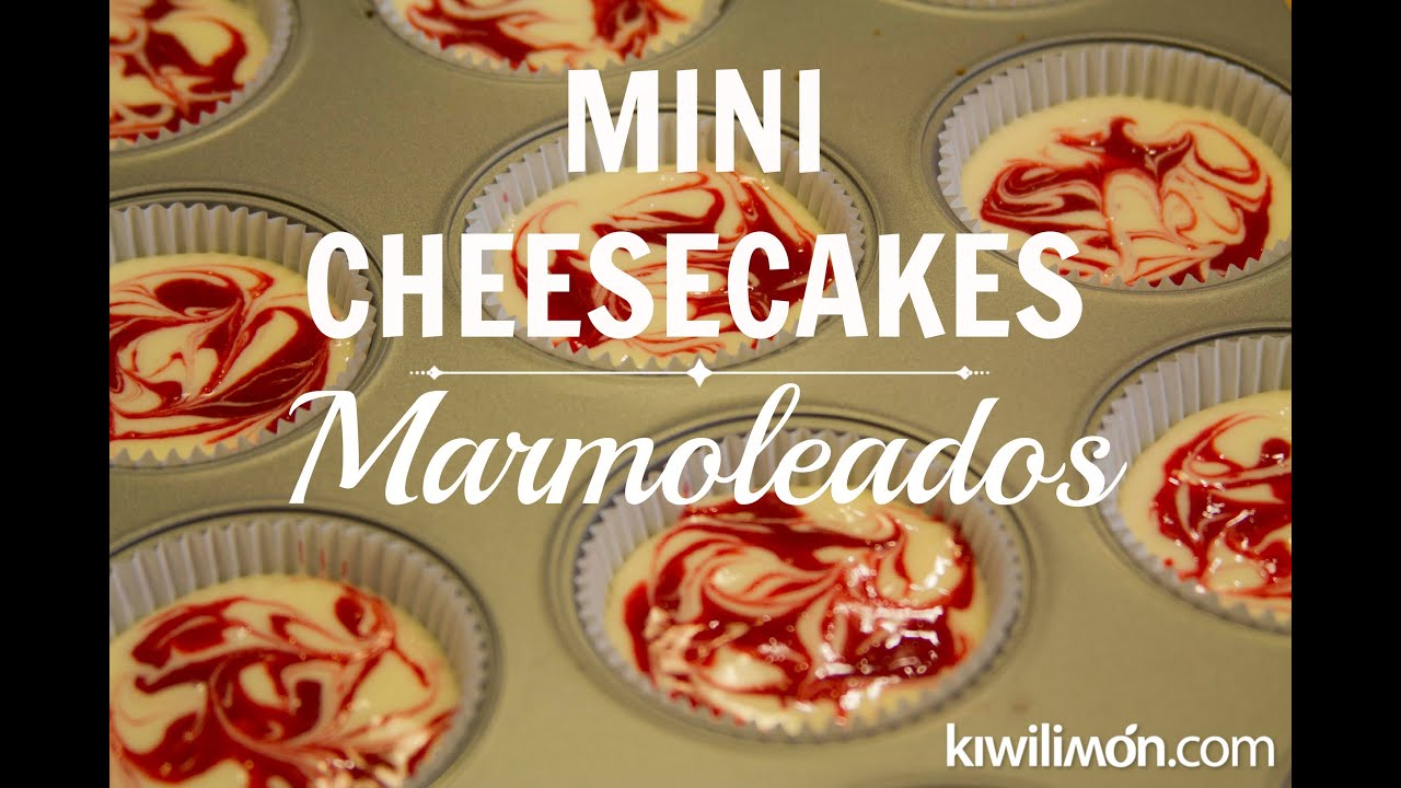 Mini Cheesecakes marmoleados